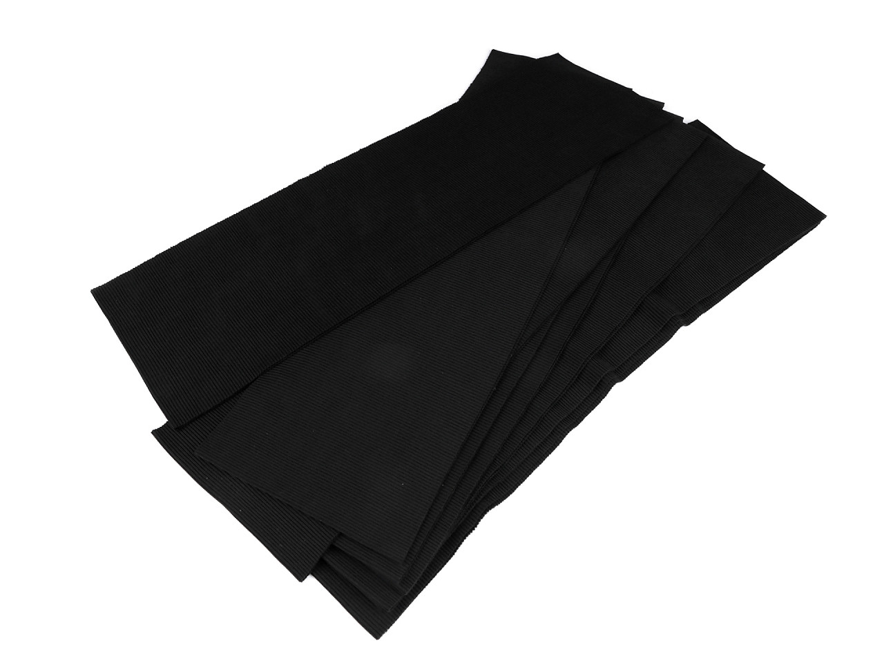 Tricot elastic circular, 16x100 - Negru (1 Bucată)