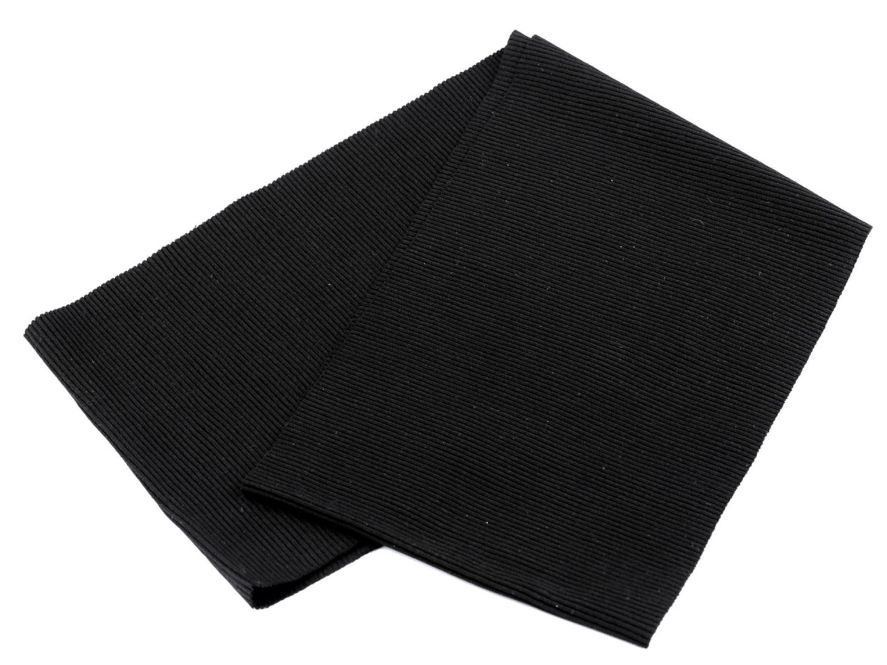 Tricot elastic circular, 16x100 - Negru (1 Bucată)