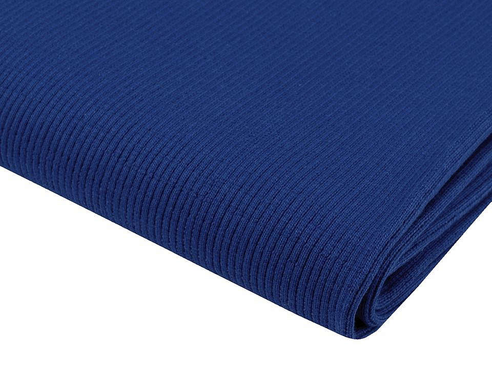 Tricot bumbac elastic, circular - Albastru întunecat (1 Metru)