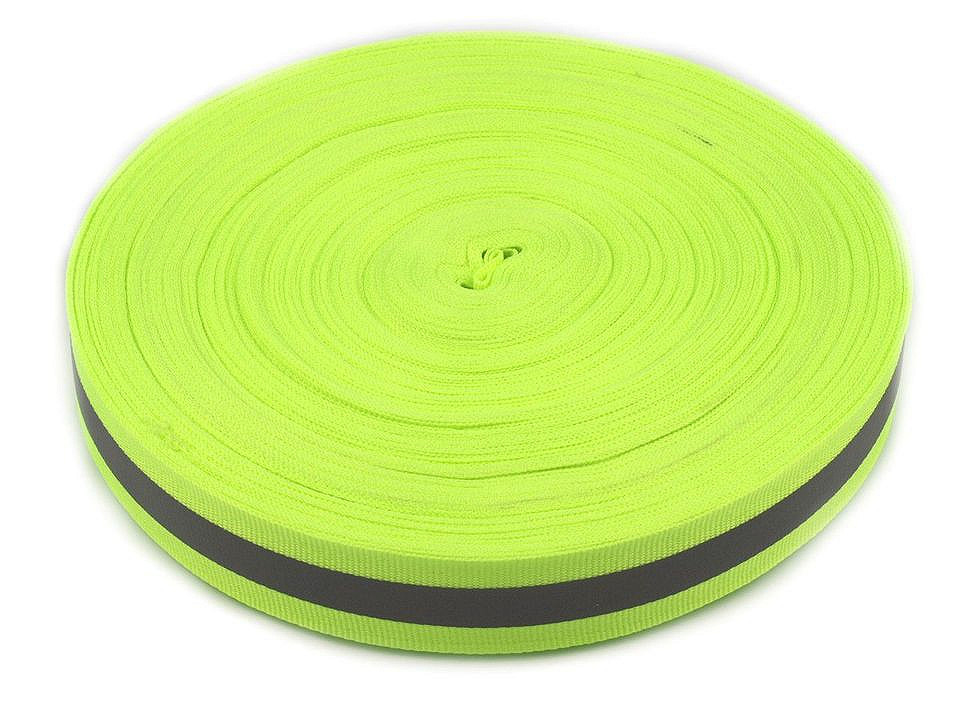 Bandă reflectorizantă textilă, lățime 25 mm - Portocaliu (5 Metri)