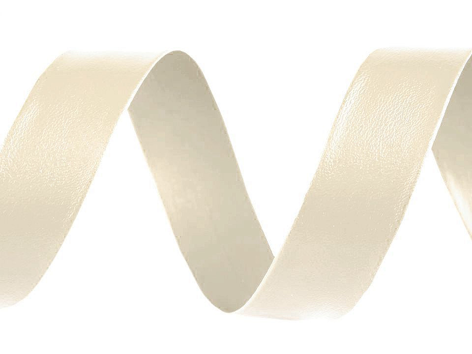 Bandă bias imitație piele, lățime 20 mm - Negru (1 Metru)