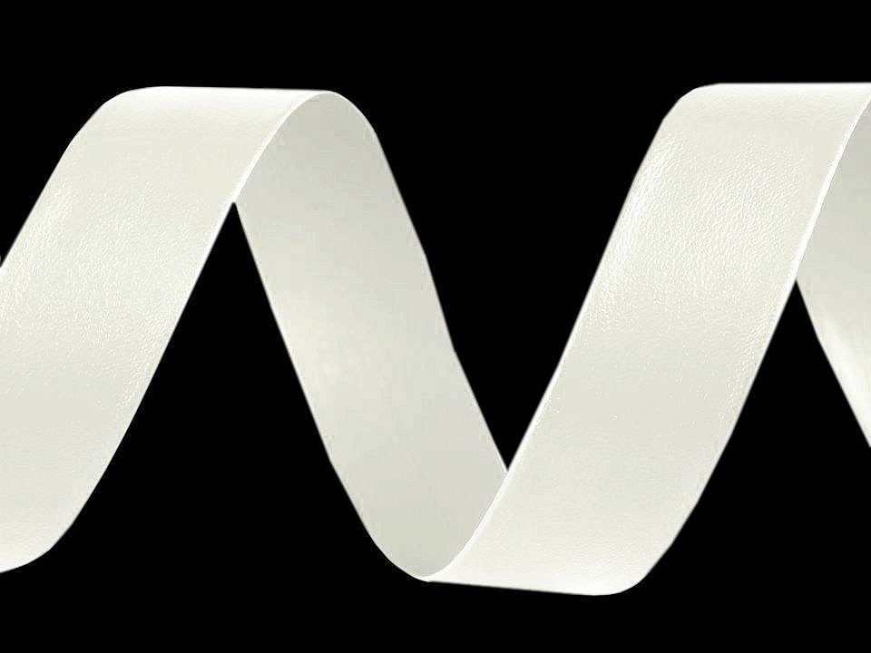 Bandă bias imitație piele, lățime 20 mm - Negru (1 Metru)