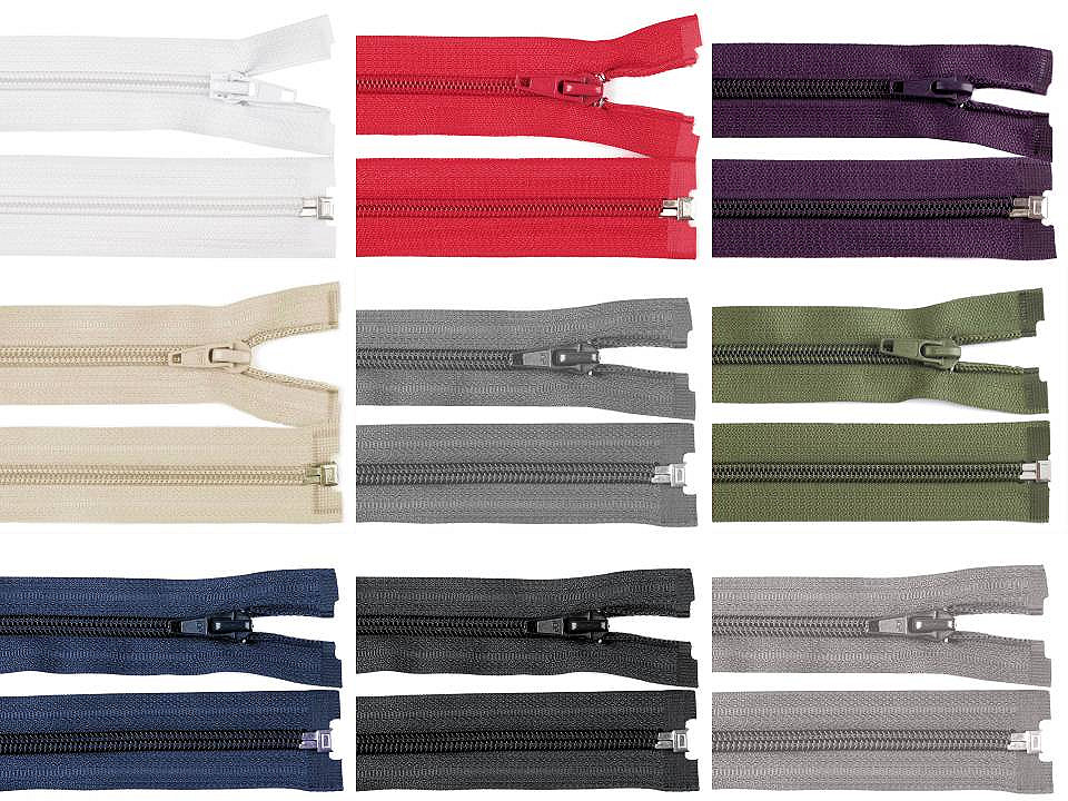 Fermoar spiralat no 5, lungime 85 cm pol - Negru (1 Bucată)