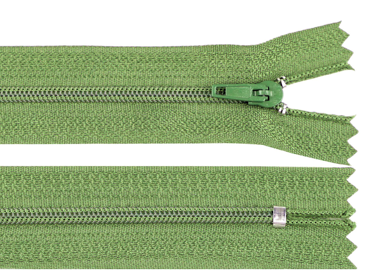 Fermoar spiralat nedetașabil no 3, lungime 18 cm - Verde kaki (10 Bucăți) Fermoar spiralat nedetașabil no 3, lungime 18 cm - Verde kaki (10 Bucăți)