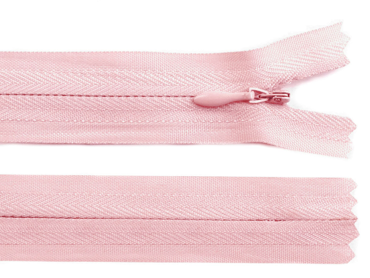 Fermoar ascuns nedetașabil no 3 lungime 20 cm - Roz deschis (1 Bucată)