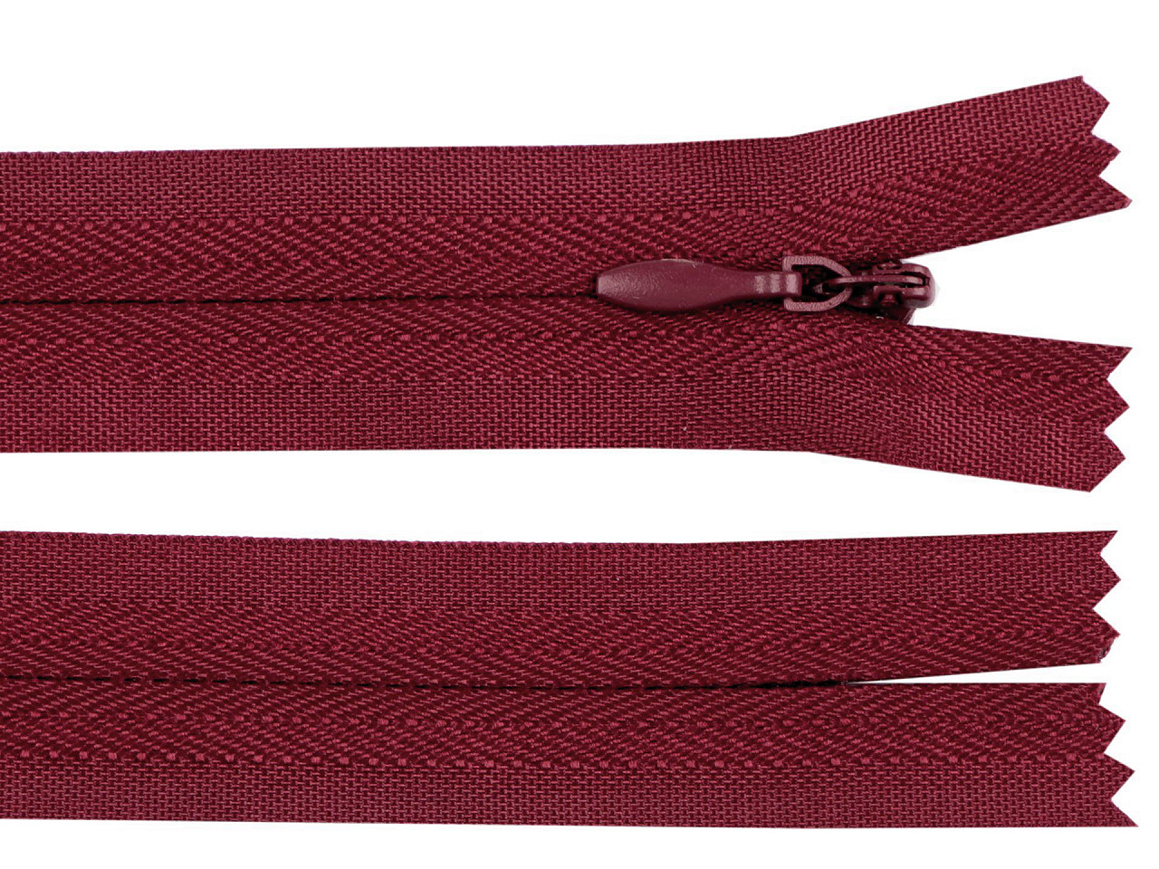 Fermoar ascuns nedetașabil no 3 lungime 35 cm - Alb (1 Bucată)