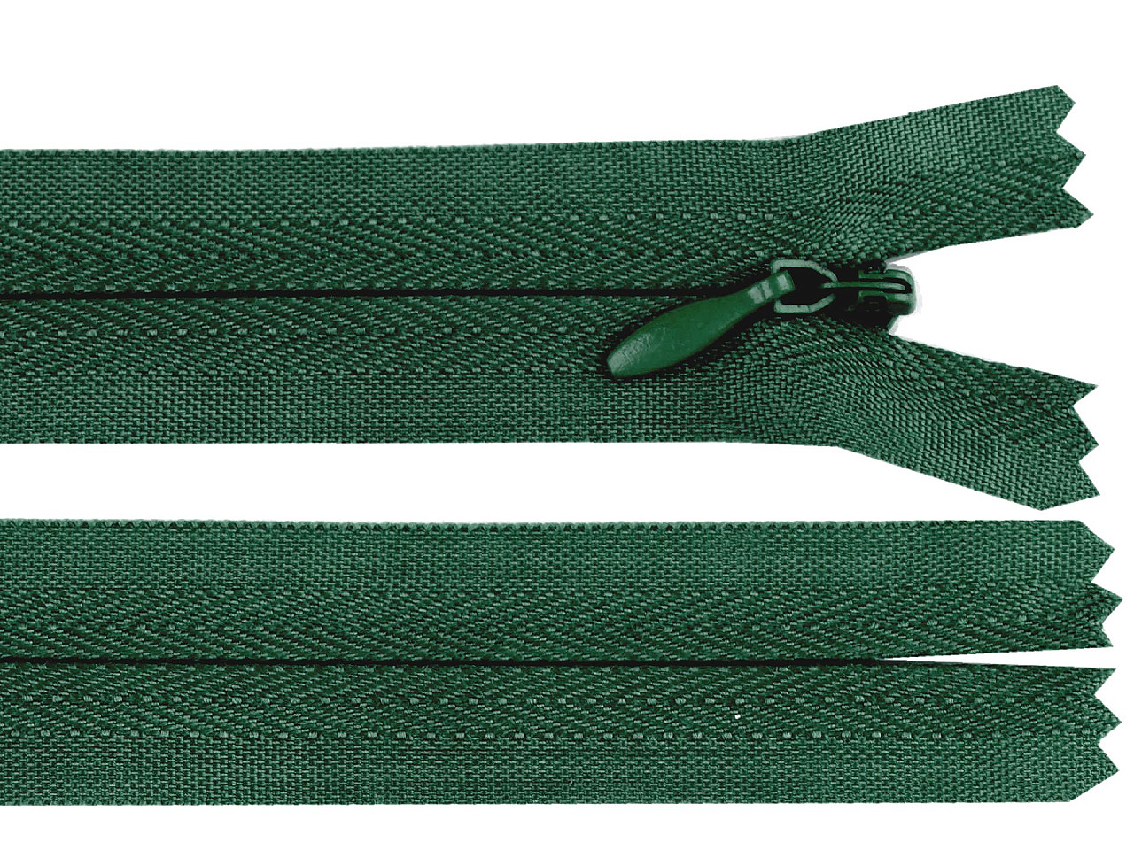 Fermoar ascuns nedetașabil no 3 lungime 60 cm - Verde (1 Bucată)