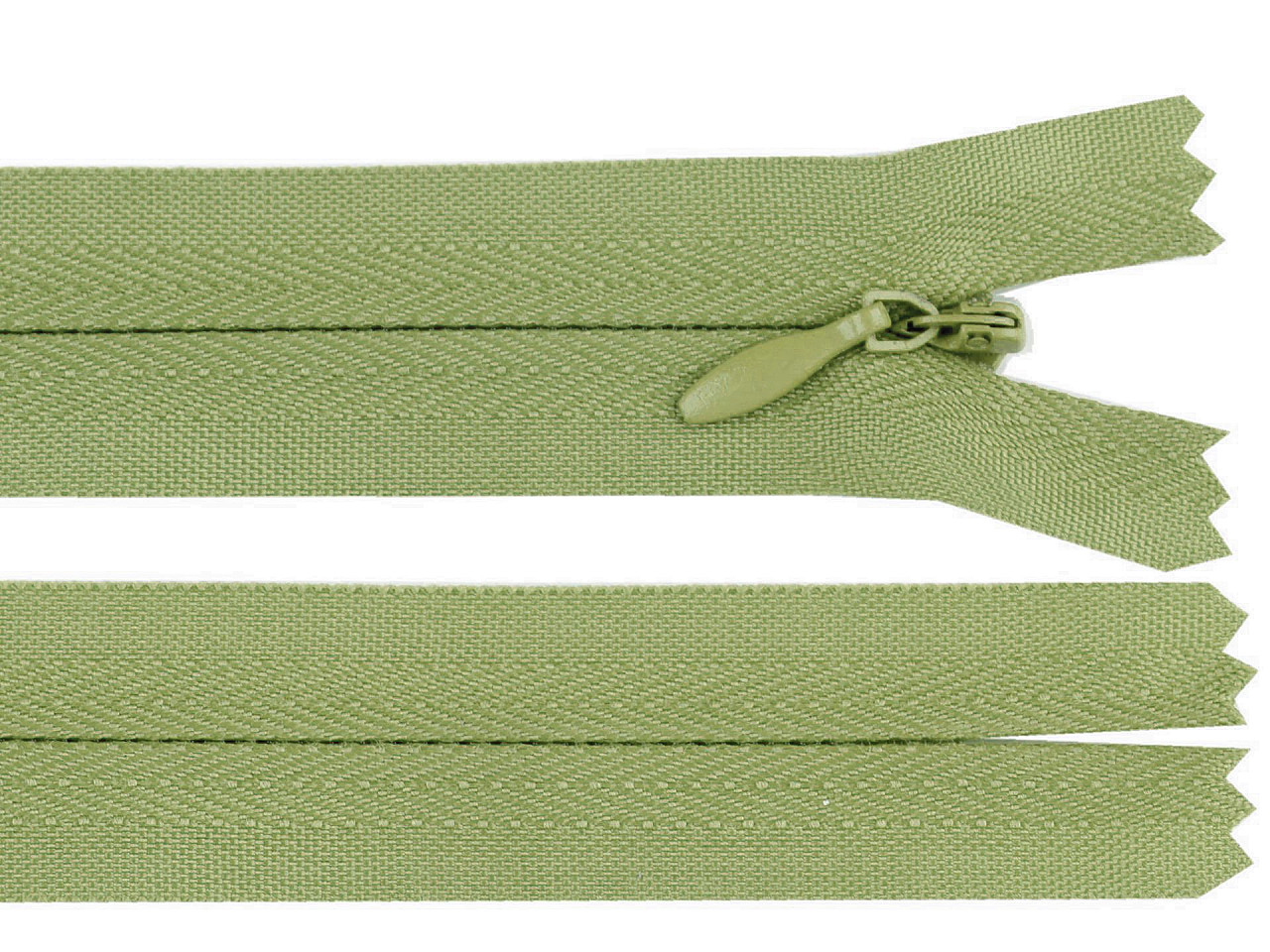 Fermoar ascuns nedetașabil no 3 lungime 60 cm - Verde (1 Bucată)