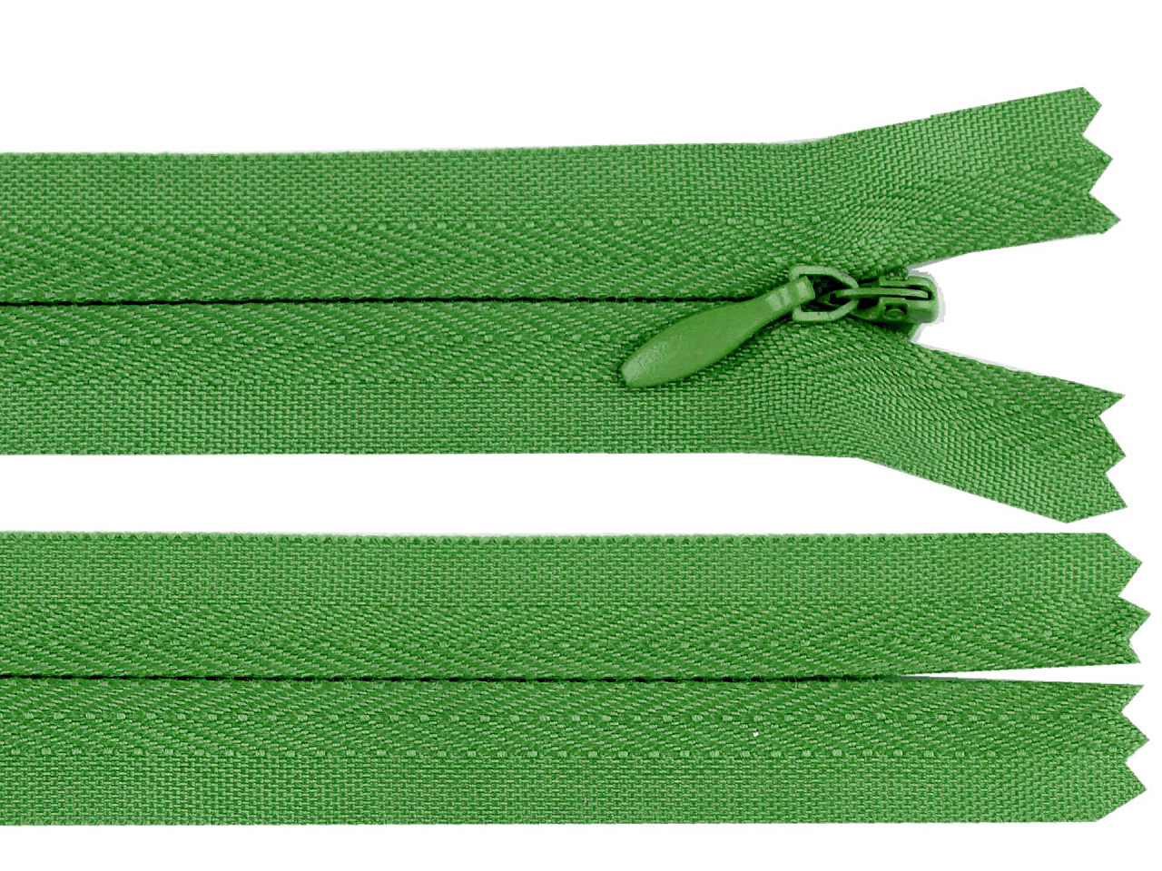 Fermoar ascuns nedetașabil no 3 lungime 60 cm - Verde (1 Bucată)