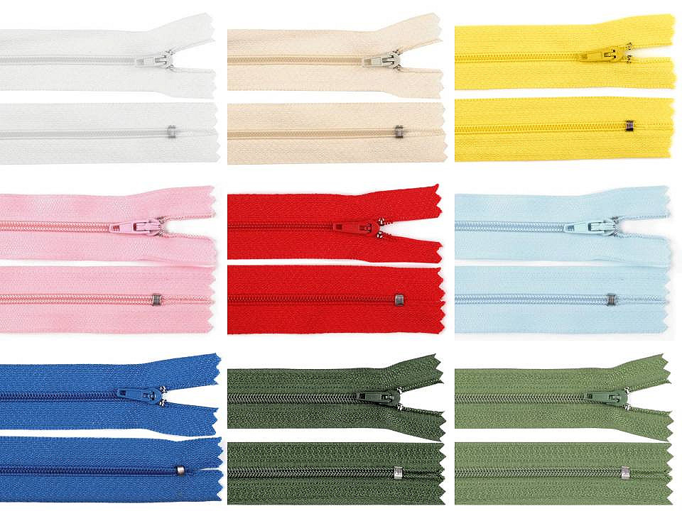 Fermoar spiralat nedetașabil no 3, lungime 35 cm - Crem foarte deschis (1 Bucată)