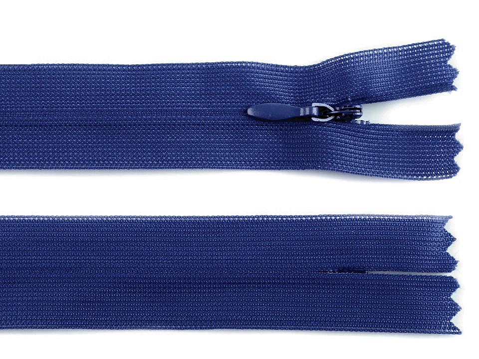 Fermoar ascuns nedetașabil, no 3 lungime 50 cm - Bleumarin (50 Bucăți) Fermoar ascuns nedetașabil, no 3 lungime 50 cm - Bleumarin (50 Bucăți)