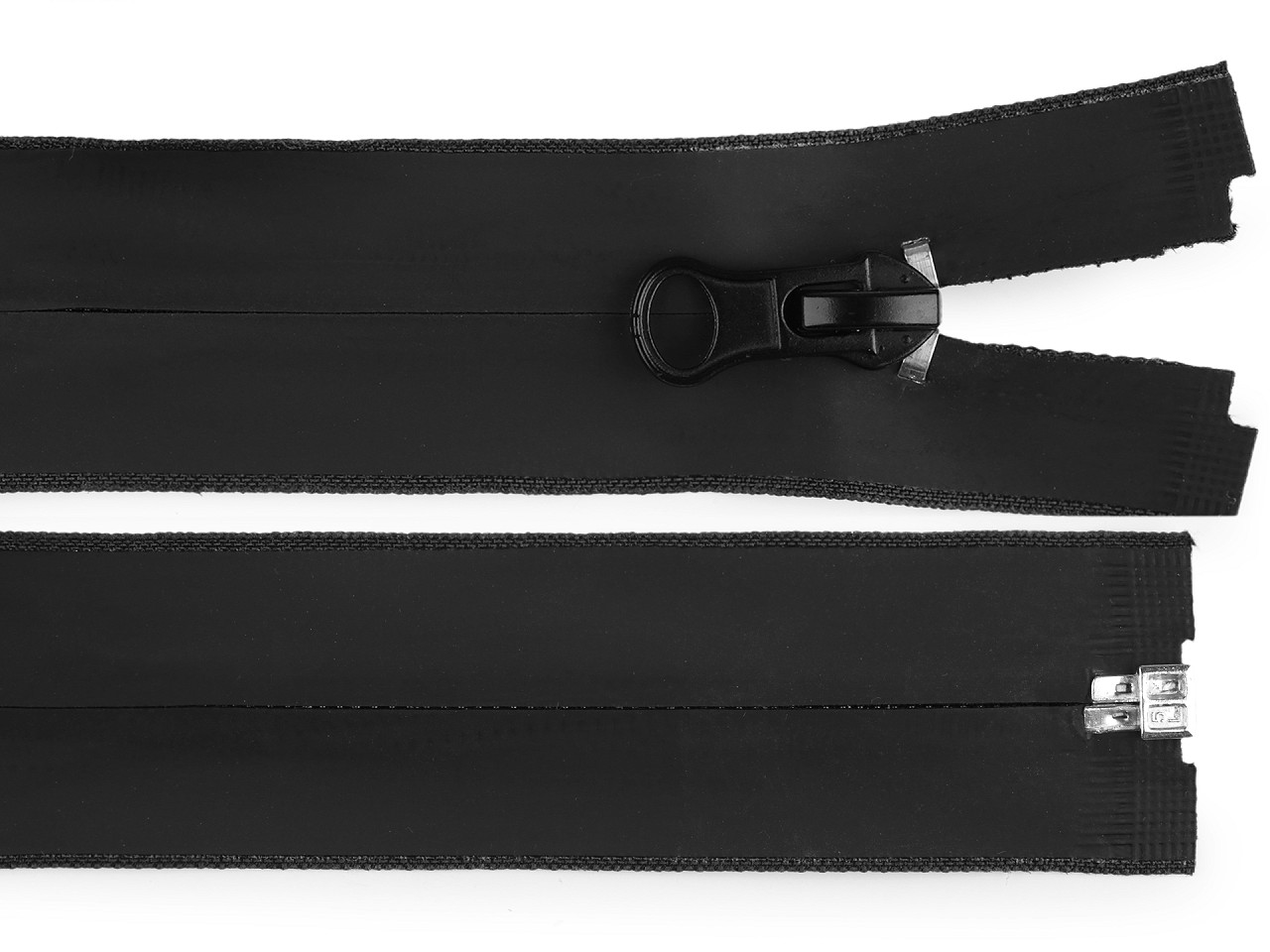 Fermoar spiralat rezistent la apă nr. 7 lungime 65 cm - Negru (1 Bucată)