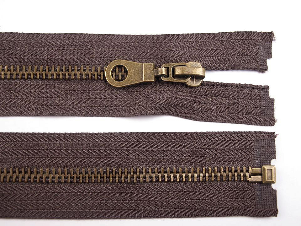 Fermoar alama învechită, no 5 lungime 60 cm - Negru (1 Bucată)