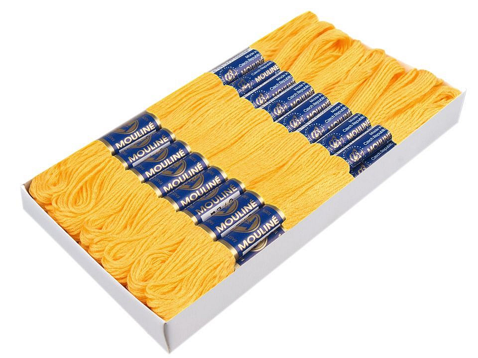 Aţă pentru brodat mouline nitarna cehia, 24 jurubițe / cutie - Hunter green (24 Bucăți)