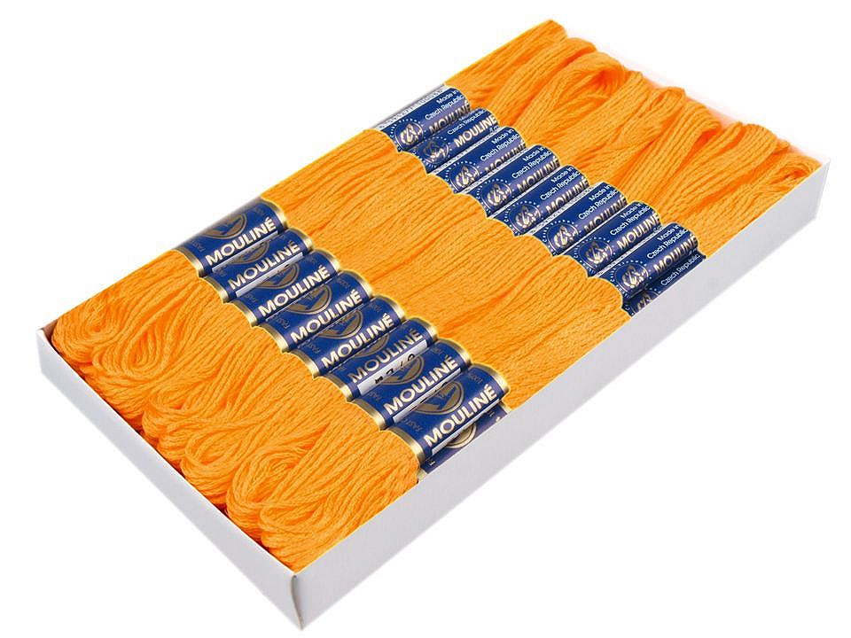 Aţă pentru brodat mouline nitarna cehia, 24 jurubițe / cutie - Hunter green (24 Bucăți)