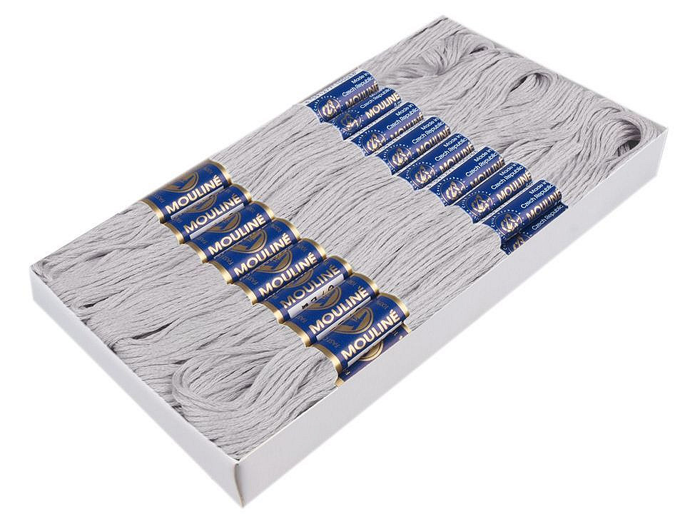 Aţă pentru brodat mouline nitarna cehia, 24 jurubițe / cutie - Hunter green (24 Bucăți)