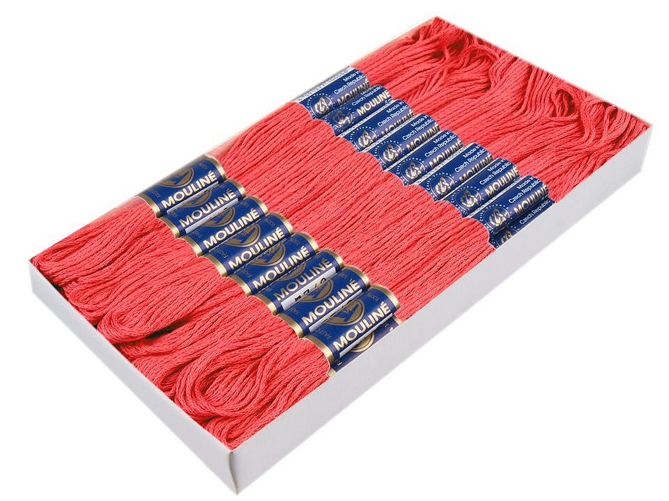 Aţă pentru brodat mouline nitarna cehia, 24 jurubițe / cutie - Hunter green (24 Bucăți)