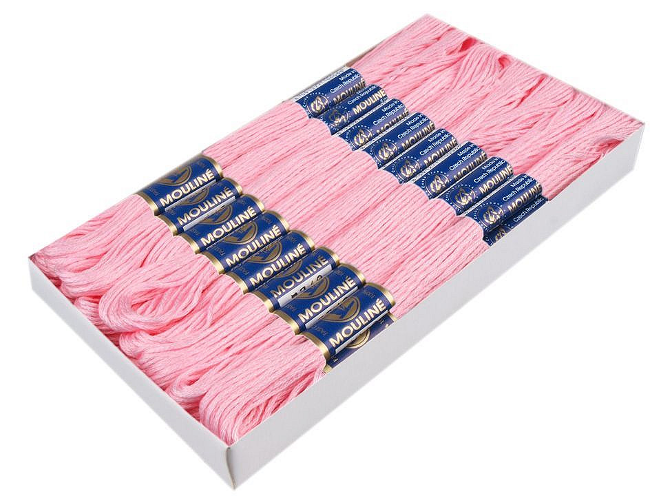 Aţă pentru brodat mouline nitarna cehia, 24 jurubițe / cutie - Hunter green (24 Bucăți)