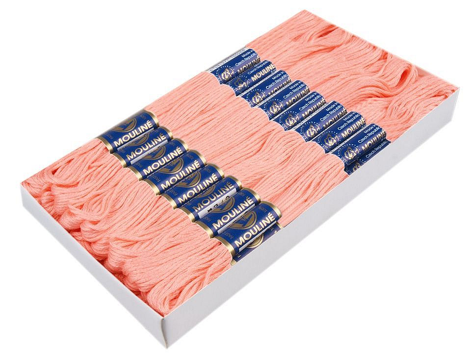 Aţă pentru brodat mouline nitarna cehia, 24 jurubițe / cutie - Hunter green (24 Bucăți)