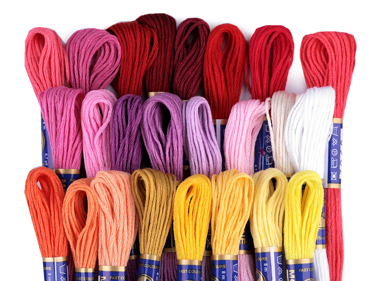 Aţă pentru brodat mouline nitarna cehia, 24 jurubițe / cutie - Hunter green (24 Bucăți)