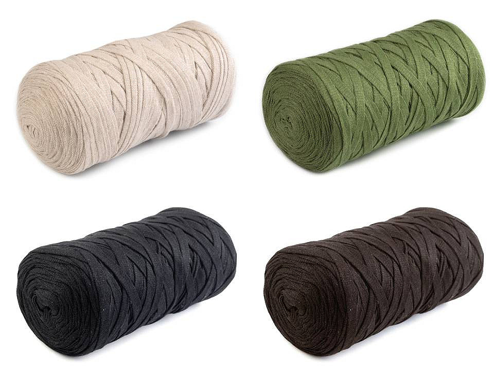 Bandă de tricotat spaghetti, 250 g - Alb (4 Bucăți) Bandă de tricotat spaghetti, 250 g - Alb (4 Bucăți)