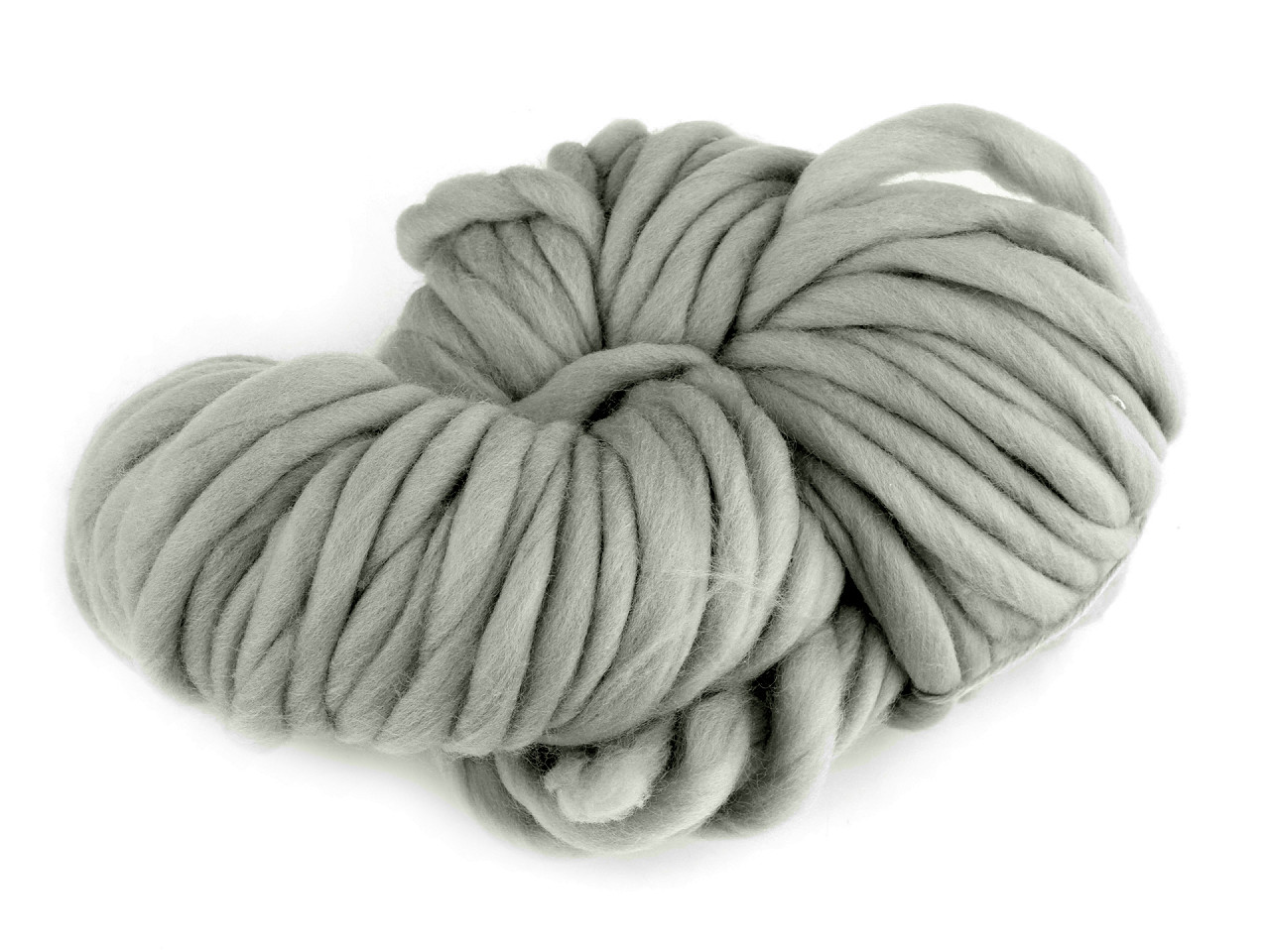 Fir de tricotat gros, cca 250 g - Alb lăptos (1 Bucată)