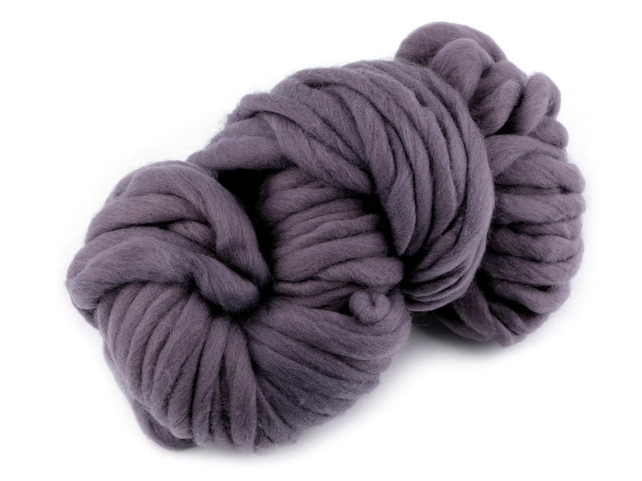 Fir de tricotat gros, cca 250 g - Alb lăptos (1 Bucată)