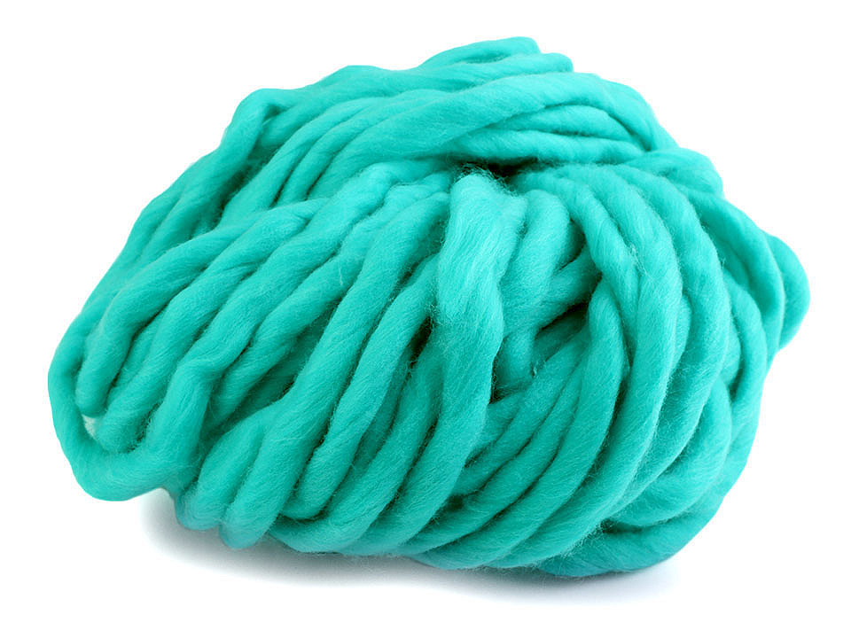 Fir de tricotat gros, cca 250 g - Alb lăptos (1 Bucată)