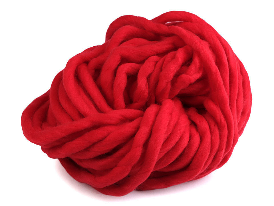 Fir de tricotat gros, cca 250 g - Alb lăptos (1 Bucată)