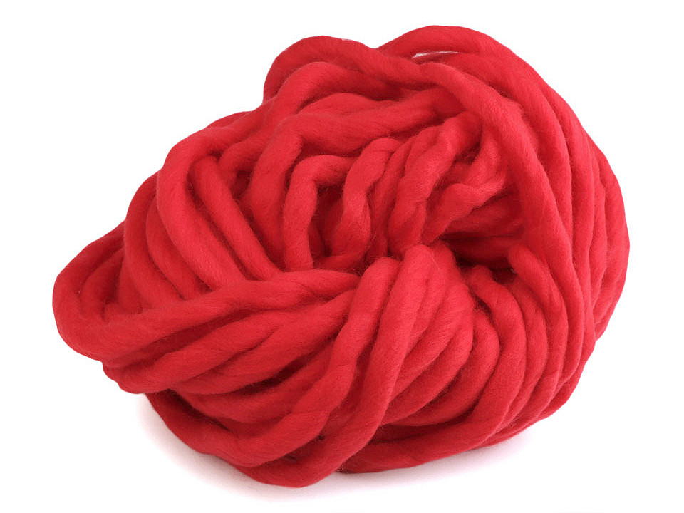 Fir de tricotat gros, cca 250 g - Alb lăptos (1 Bucată)