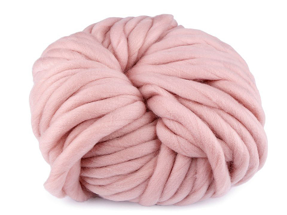 Fir de tricotat gros, cca 250 g - Alb lăptos (1 Bucată)