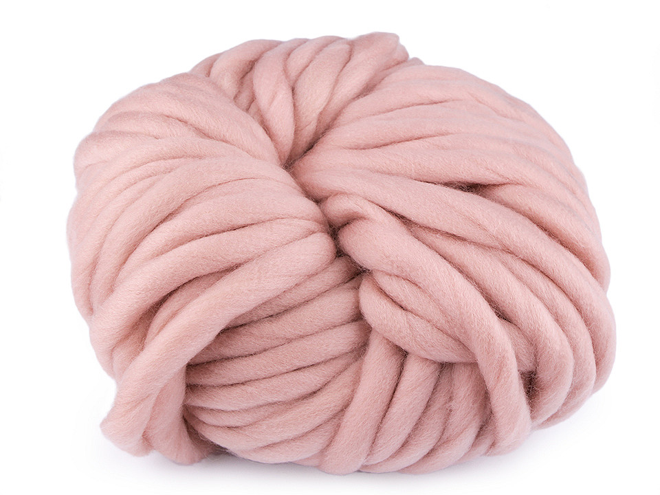 Fir de tricotat gros, cca 250 g - Alb lăptos (1 Bucată)