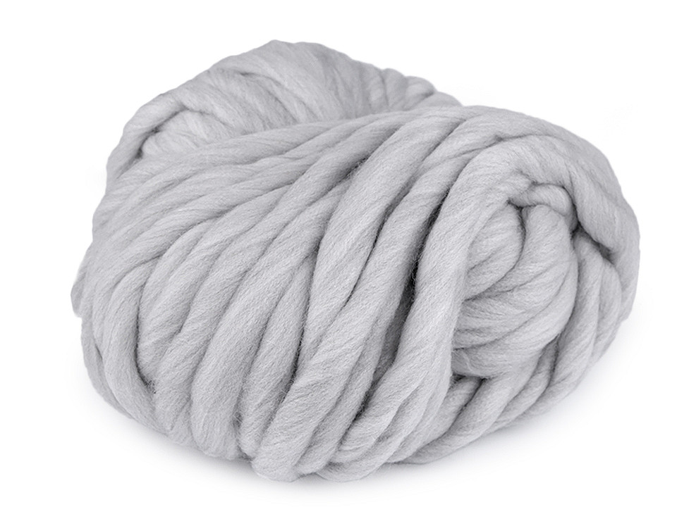 Fir de tricotat gros, cca 250 g - Alb lăptos (1 Bucată)