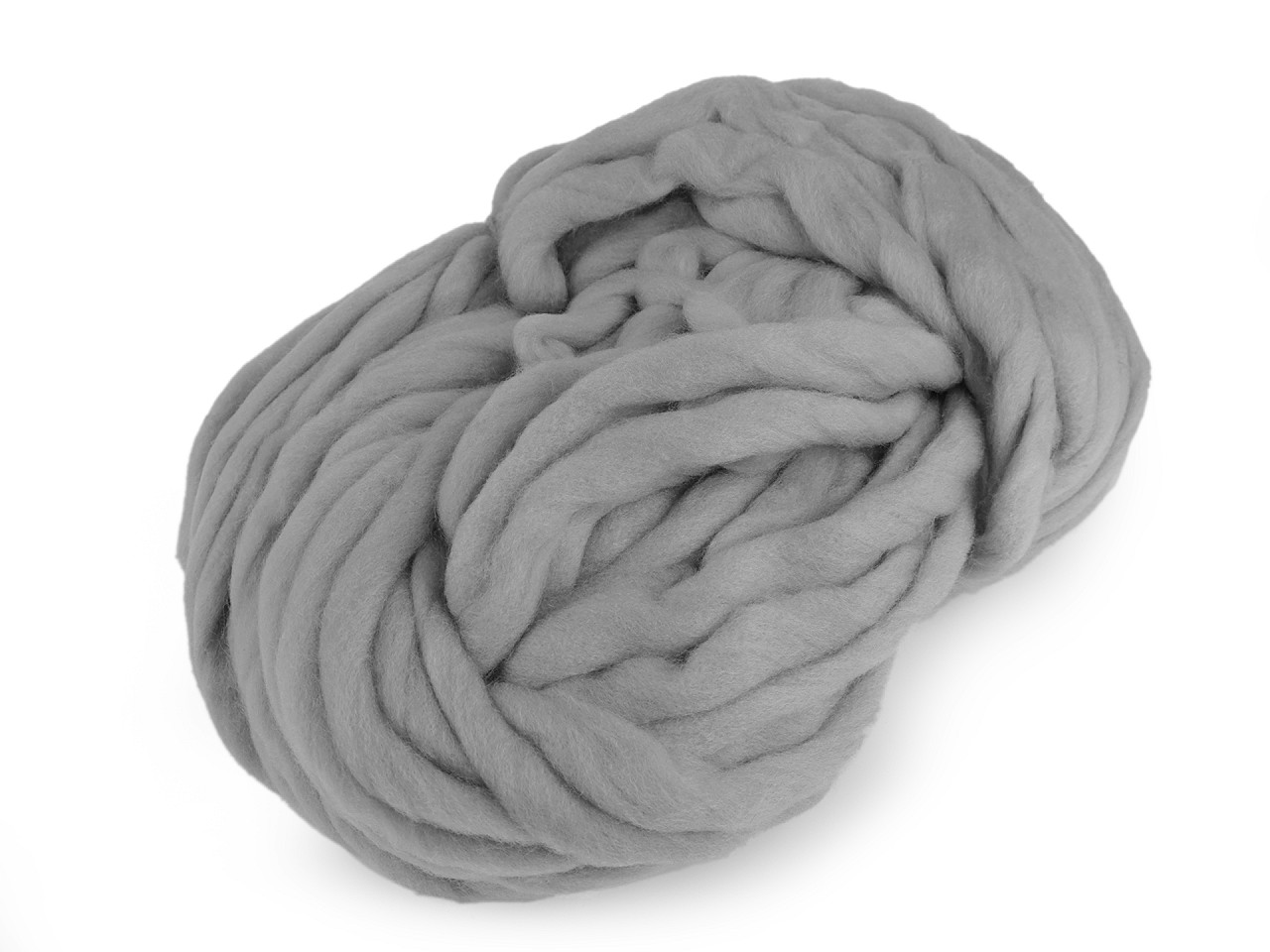 Fir de tricotat gros, cca 250 g - Alb lăptos (1 Bucată)