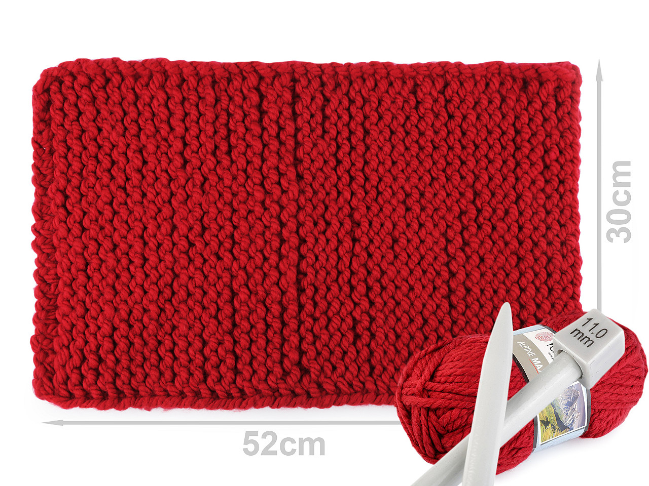 Fir de tricotat alpine maxi, 250 g - Maro (1 Bucată)