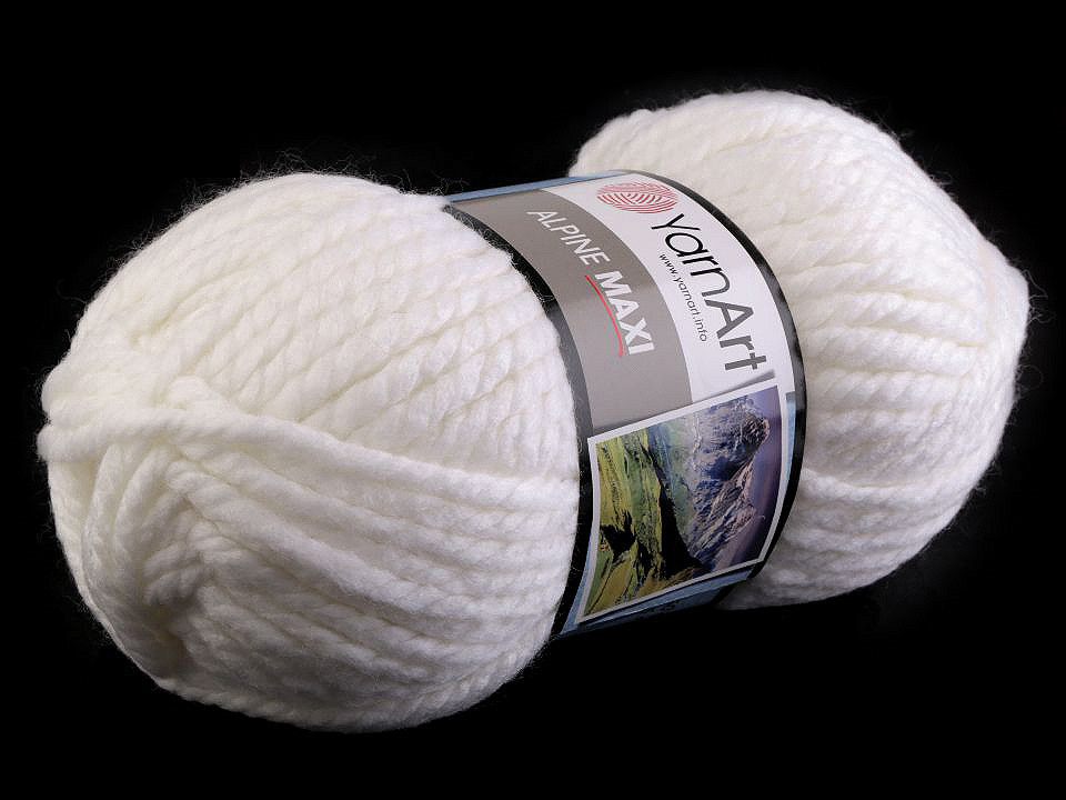 Fir de tricotat alpine maxi, 250 g - Maro (1 Bucată)