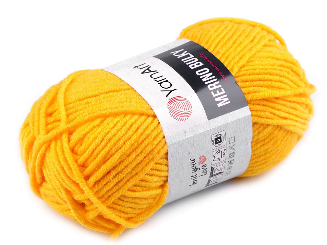 Fir de tricotat merino bulky, 100 g - Gri hematit (1 Bucată)