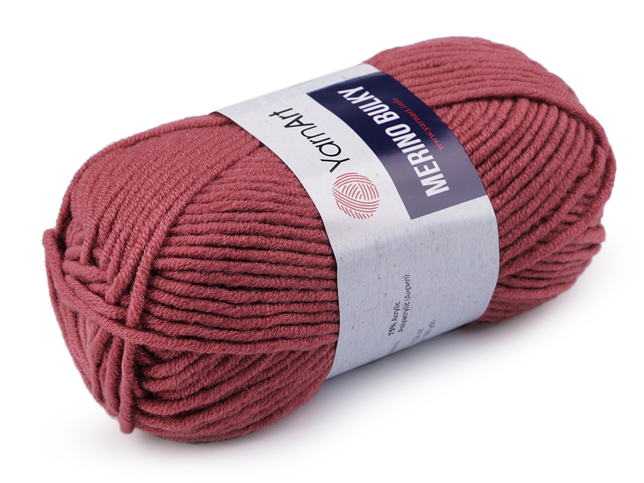Fir de tricotat merino bulky, 100 g - Gri hematit (1 Bucată)