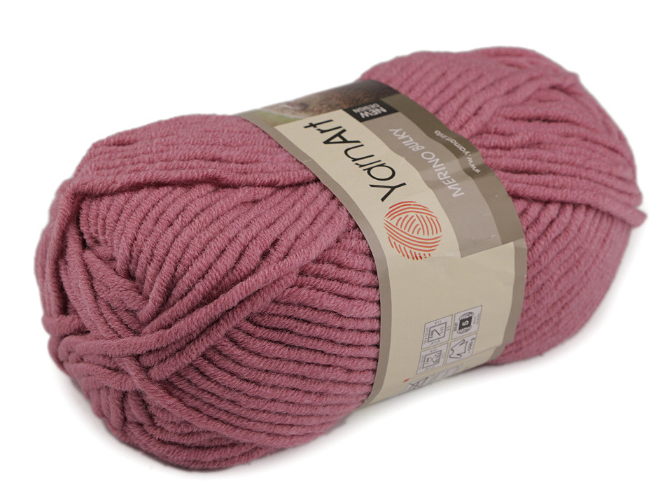 Fir de tricotat merino bulky, 100 g - Gri hematit (1 Bucată)