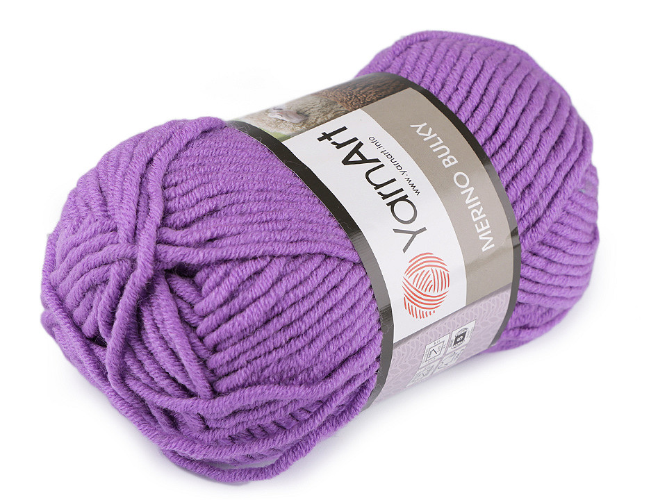 Fir de tricotat merino bulky, 100 g - Gri hematit (1 Bucată)