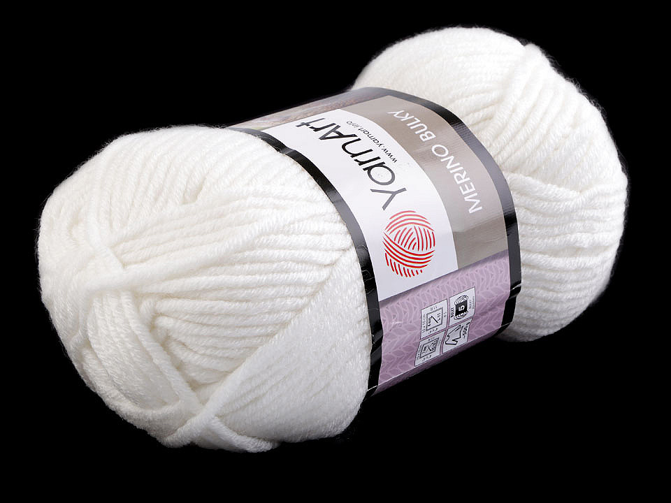 Fir de tricotat merino bulky, 100 g - Gri hematit (1 Bucată)