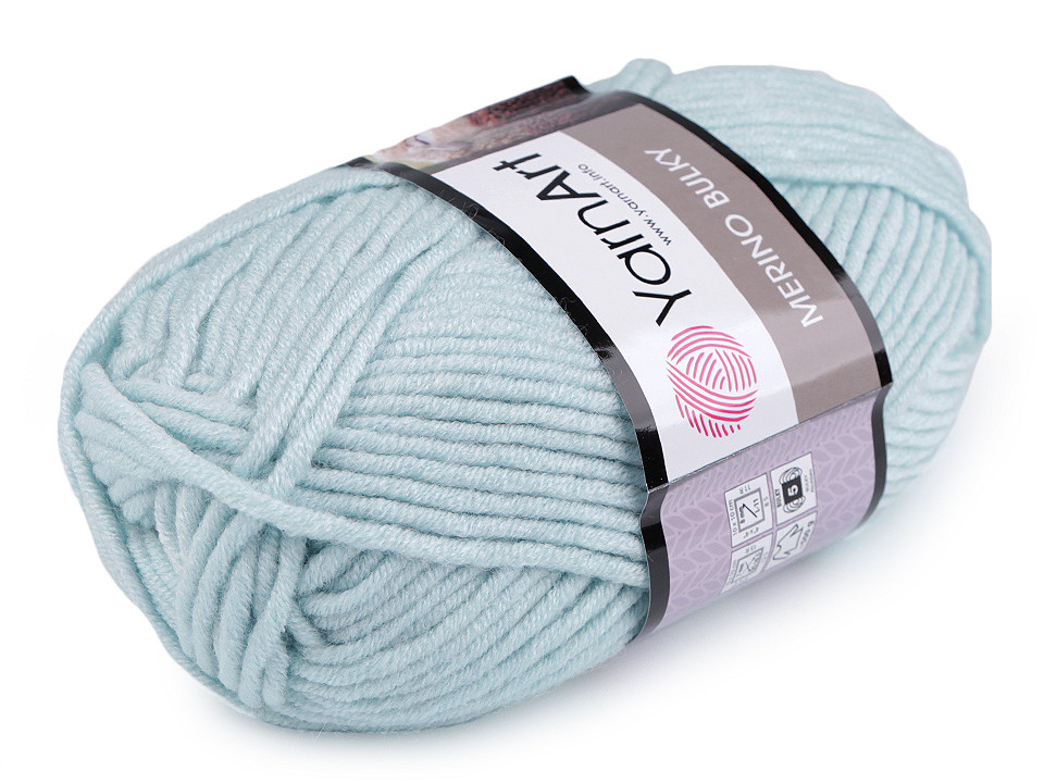 Fir de tricotat merino bulky, 100 g - Gri hematit (1 Bucată)