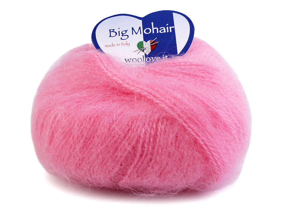 Fir de tricotat big mohair, 25 g - Bleu pal (1 Bucată)