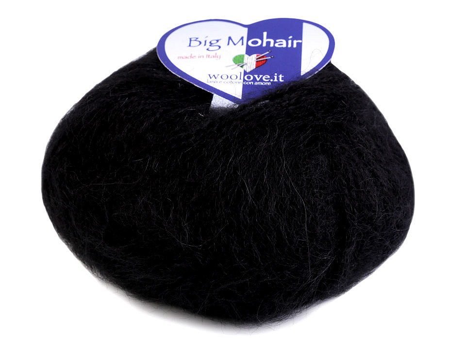 Fir de tricotat big mohair, 25 g - Bleu pal (1 Bucată)