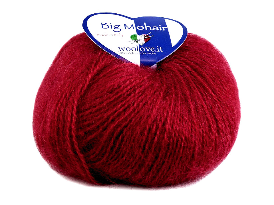 Fir de tricotat big mohair, 25 g - Bleu pal (1 Bucată)