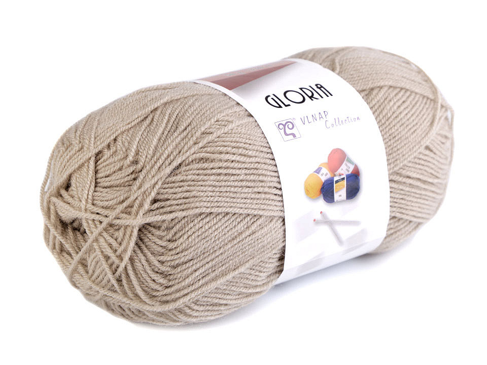 Fir de tricotat gloria, 50 g - Galben deschis (1 Bucată)