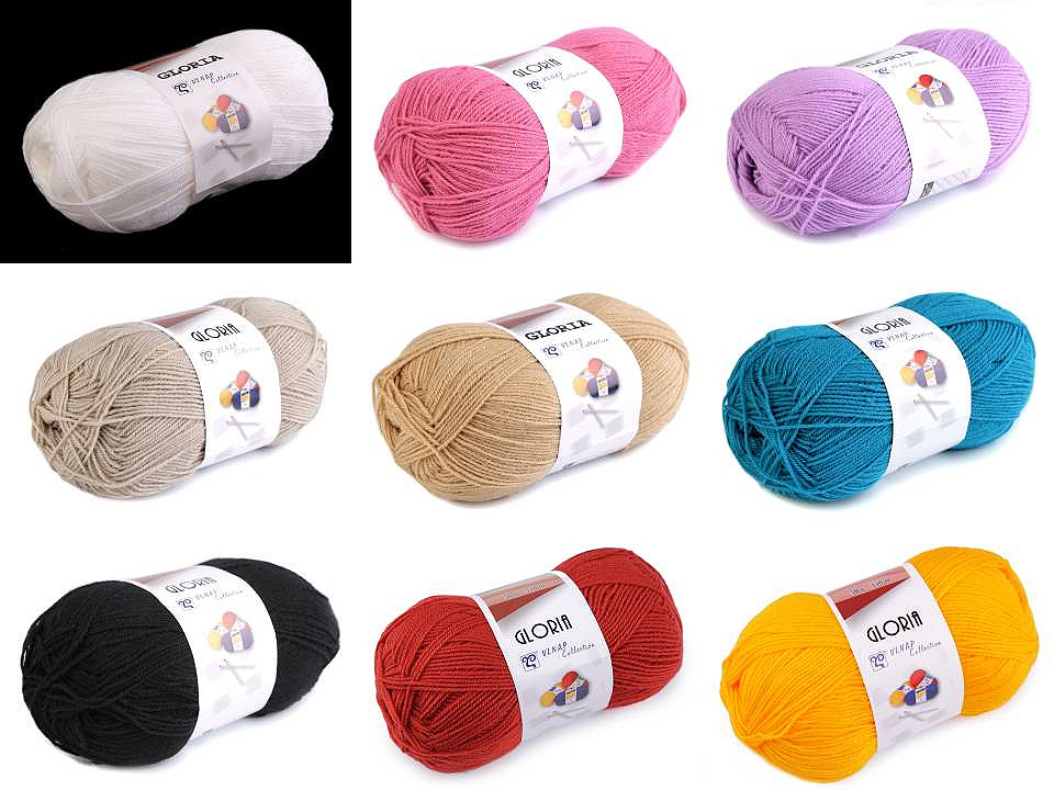 Fir de tricotat gloria, 50 g - Galben deschis (1 Bucată)