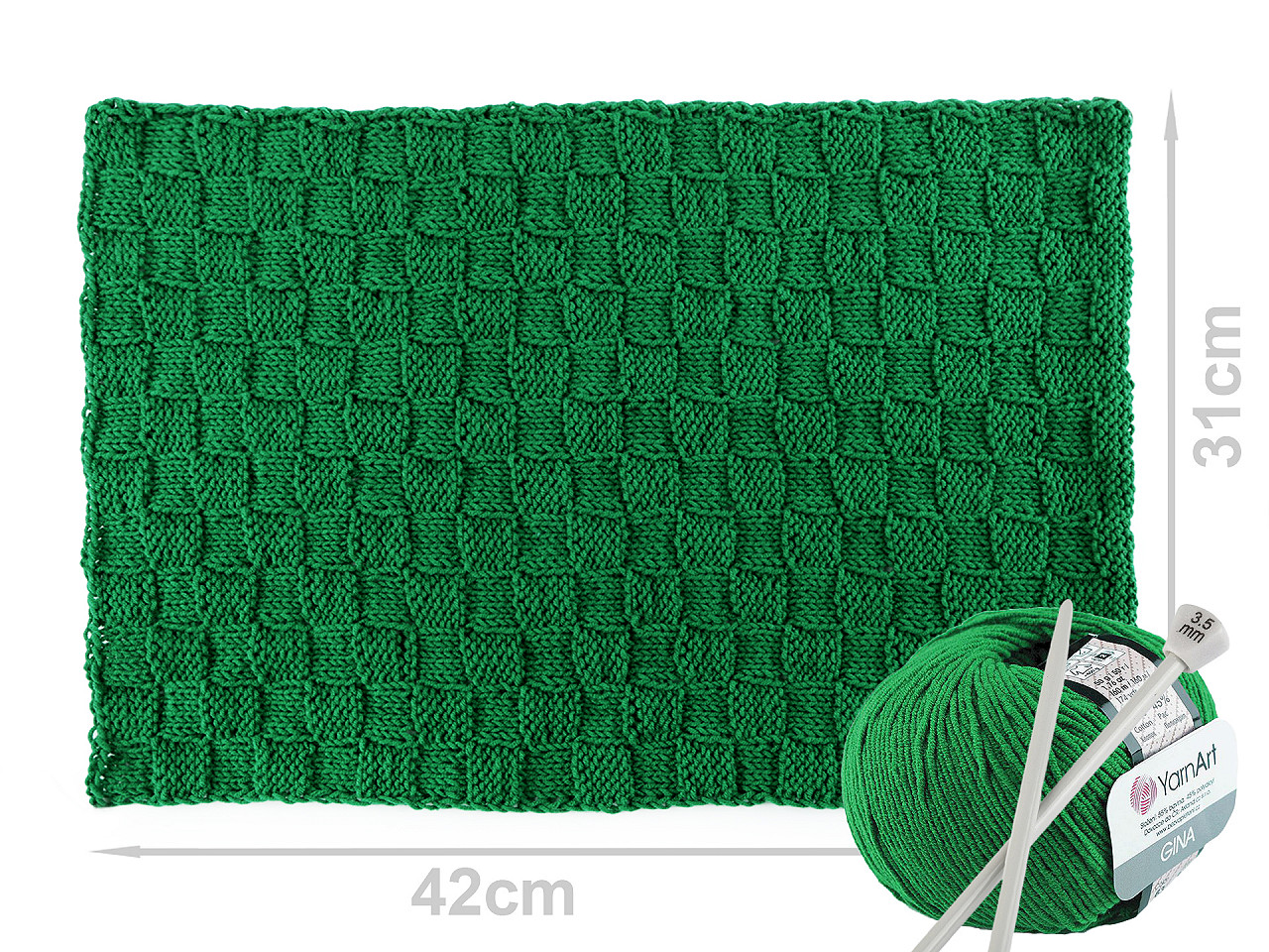 Fir de tricotat gina / jeans, 50 g - Negru (1 Bucată)