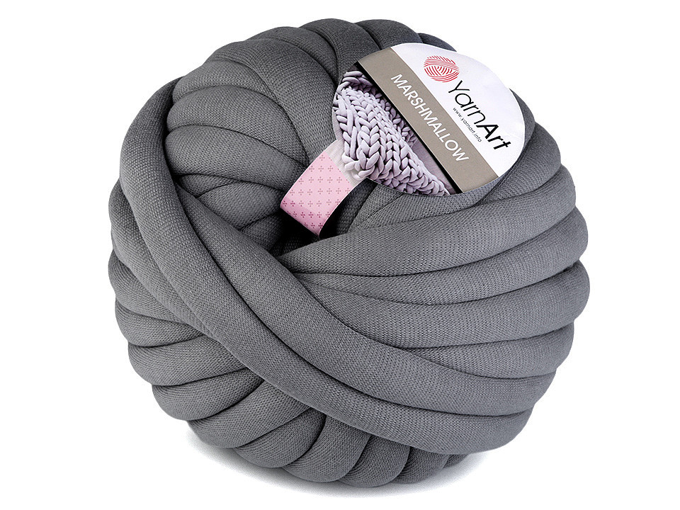 Fir tubular cu umplutură marshmallow, 750 g - Gri neutral (1 Metru)