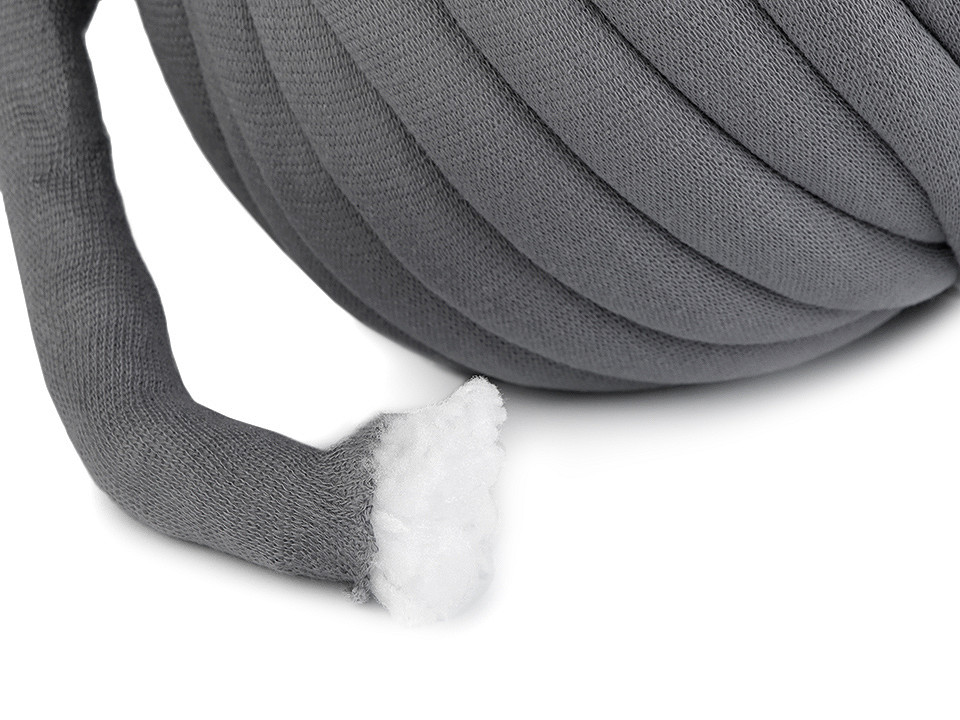 Fir tubular cu umplutură marshmallow, 750 g - Gri neutral (1 Metru)